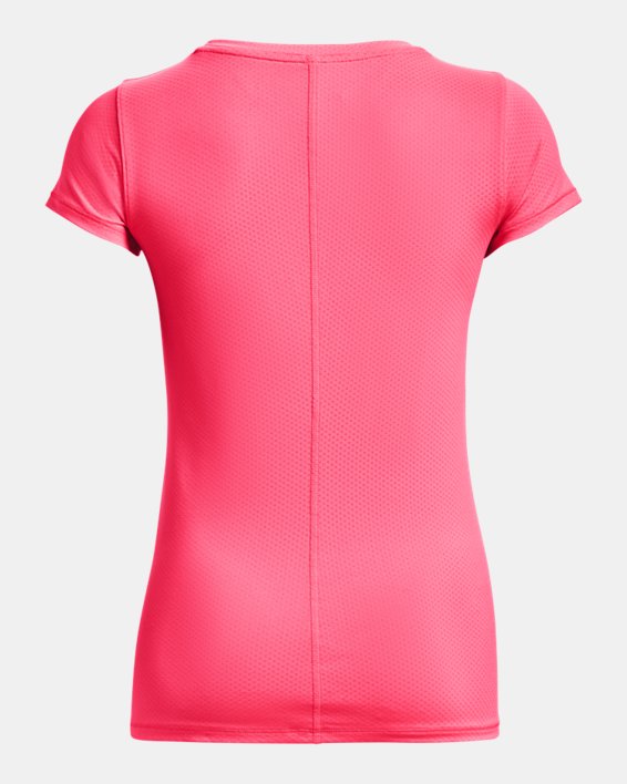 Women's HeatGear® Armour Short Sleeve in Pink image number 5